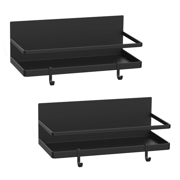 Thipoten Magnetic Spice Rack, Strong Magnetic Shelf with 2 Removable