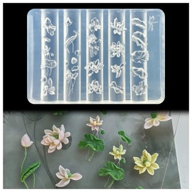 3D Lotus Nail Art Molds Flower Design, Silicone Nails Tool Y2k Decoration