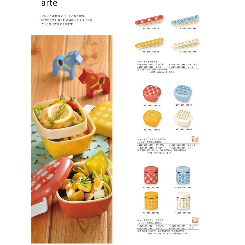 arte ダブルウォールランチ レモン 4512951113907