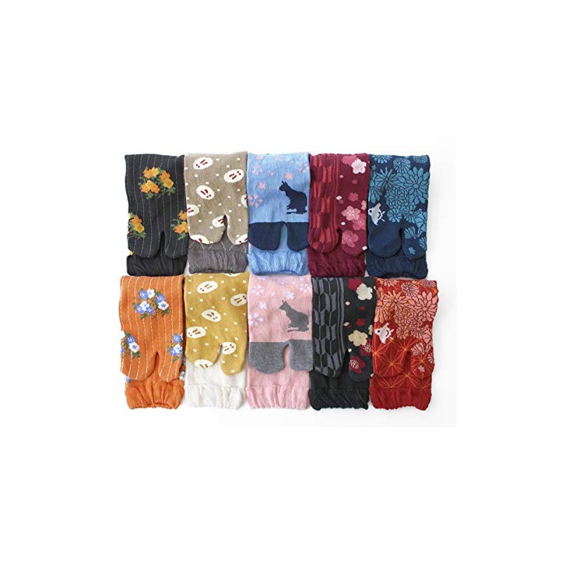 Box408 Women's Socks, Set of 10, Modern Japanese Series Socks,