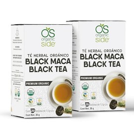 Organic Side - 2Pack Té Orgánico Black Maca - 2 Cajas de 20 Bolsitas c/u - Pack de Ahorro