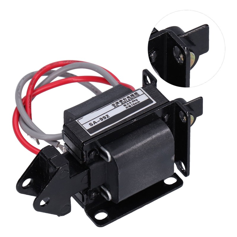 BERM Push Pull Electromagnet Traction Solenoid 0.5KG Suction 10mm Stroke