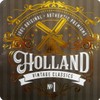 Set of 6 Coasters Holland Windmill Bicycle 9 x 9