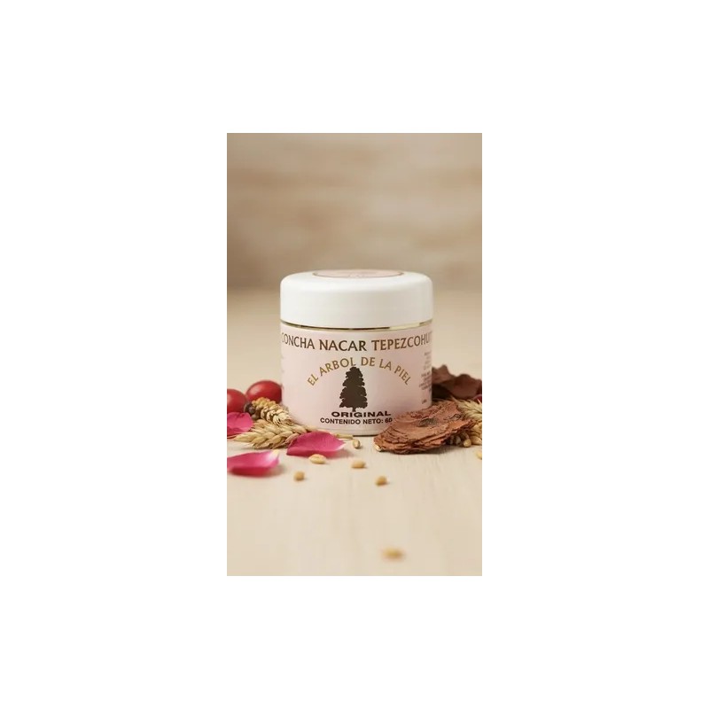 Crema De Concha Nacar Corteza De Tepezcohuite Y Rosa 60
