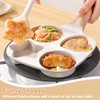 Nonstick Frying Pan, 4-Cup Divided Egg Pan with Anti-scald Handle,