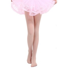 XIYEZDM Girls Tights Flesh Pink1 Pack Ballet Dance Tight Student School Kids Footed Soft Pantyhose Ultra Stretchy (11 Years -13 Years, Flesh Pink)