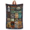 Camping Blanket Super Soft Throw Blanket for Bed Couch Sofa