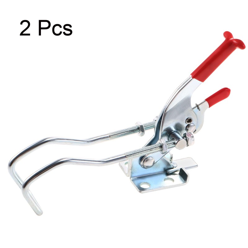 uxcell 771lbs Adjustable Draw Latch Galvanized Iron Hook Bolt Self-lock