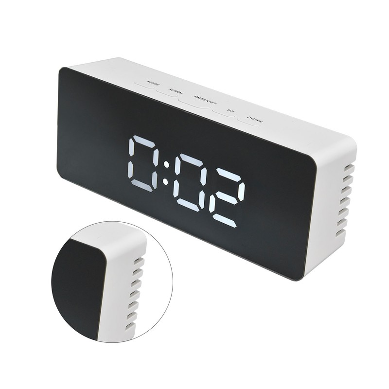LED Clock Multifunctional USB Powered 3 Lighting Modes Snooze Time