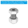 PATIKIL M12x25mm Hollow External Hexagon Screw, 2 Set Cylindrical Lamp