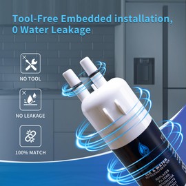 SIOODO For W10295370A Water Filter Replacement Goods Accessories, Compatible With EDR1RXD1, Filter 1, W10295370, 46-9930,46-9081, P8RFWB2L, P8WB2L, P4RFWB, P5WB2L (Pack of 3)