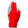 KAMUI Billiard Glove - Quickdry - for Left Hand (Red,
