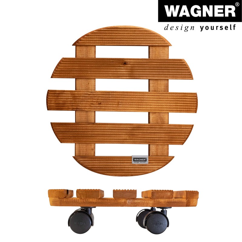 Wagner Palisande Country 20018201 Multi-Purpose Trolley Chestnut Round