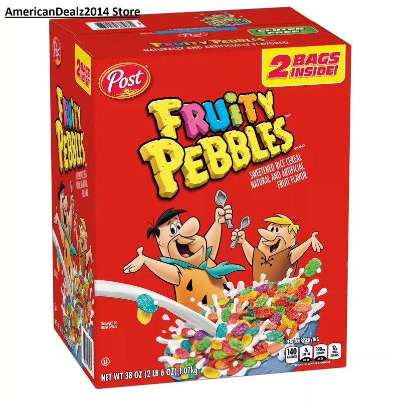 PEBBLES Post Fruity PEBBLES Gluten Free Breakfast Cereal 19 oz
