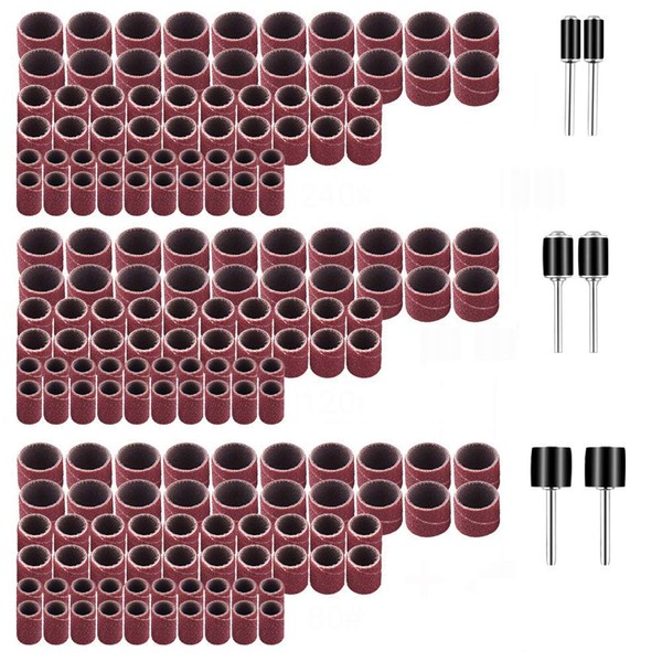 Yesallwas 240 Sanding Band, 126 Piece Set, Mini Router, Polishing,