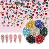 3500pcs Rhinestones Bedazzling Kit, 7 Colours 7 Sizes Mixed Flatback