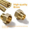 Lyeteung 2 PCS G1/2 Female to G3/8 Male Brass Thread