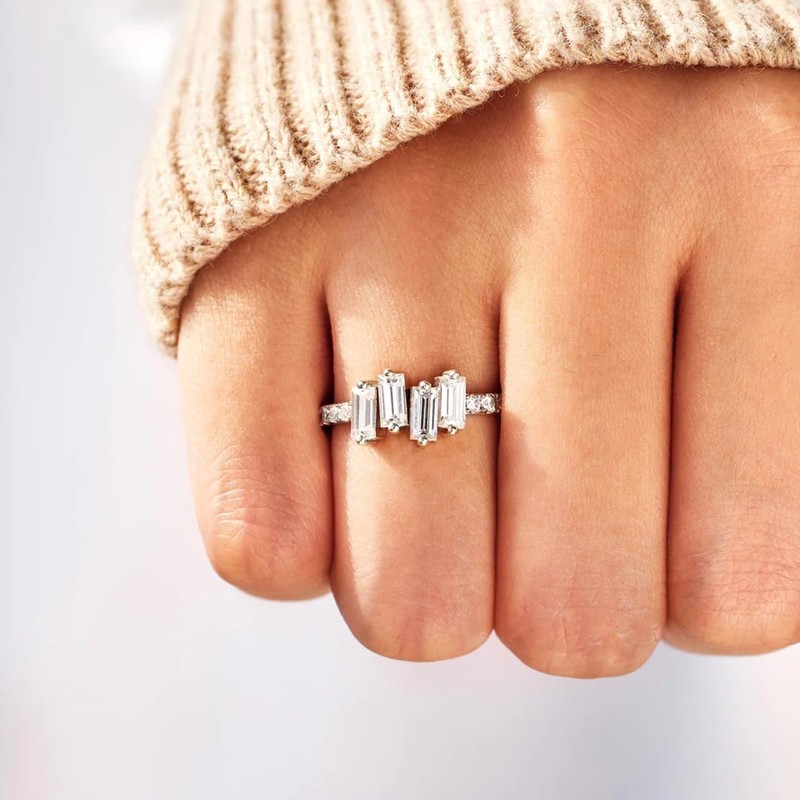 FAICAEIRI SELF-LOVE MULTI STONES RING,Irregular Beautifully Broken Multi-Stones Self-Love Ring,