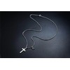 XIEXIELA Cross Necklace for Kids Boys Initial Letter Pendant Stainless