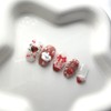 [Premium Handmade Nails] Cherry Bonbon Eau Chocolat - Almond /