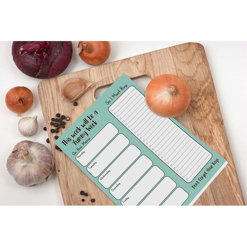 Inkdotpot Weekly Meal Planner Notepad 7"x10”, "This Week Will Be
