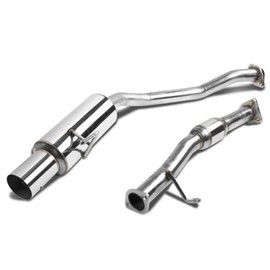 Auto Dynasty 4 Inches Muffler Tip Catback Exhaust System Compatible with Honda S2000 AP1 F20C 00-03