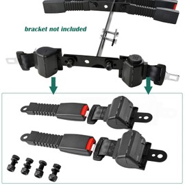Roykaw Retractable Golf Cart Seat Belt Kit Compatible with EZGO, Yamaha, Club Car, Go Kart Seat Belt, UTV