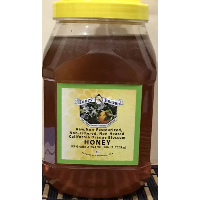HONEY HEAVEN 6 LB (2.72 kg) CALIFORNIA ORANGE BLOSSOM HONEY-
