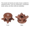 MECCANIXITY Wooden Ball Stand Holders Displays Base 30mm Diameter Red