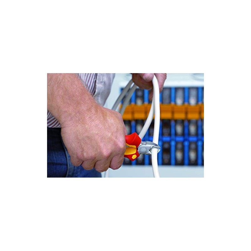 Wiha 43340 Professional Electric with DynamicJoint Side Cutters, Red /