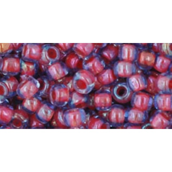 TOHO 6/0, Toho Seed, #304, Inside-Color Lt. SAPPHIRE /HYACINTH Lined,