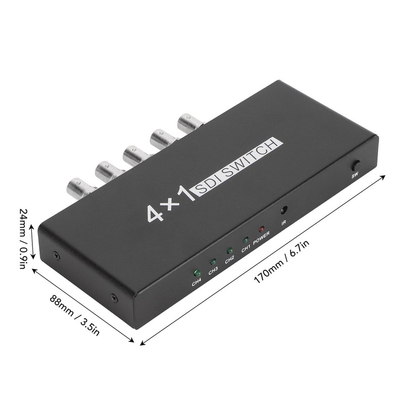 SDI Switcher 4x1 4 in 1 Out 1080P Resolution SDI