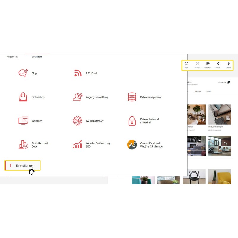 WebSite X5 Evo - Neueste Version Professionelle Websites, Blogs, Webhosting.