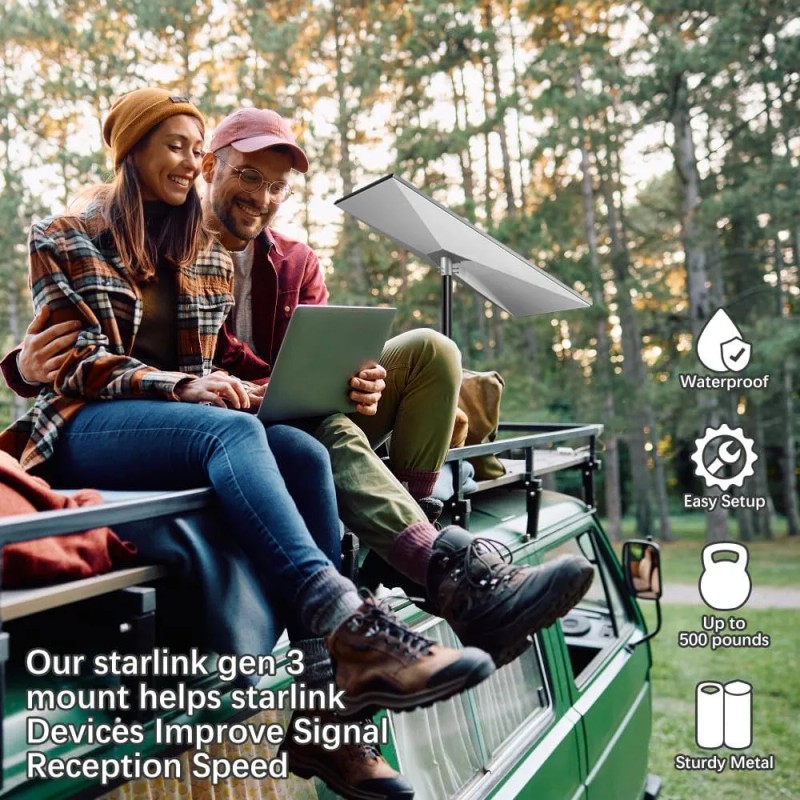 Adaptador Soporte Base Antena Starlink V3 V4 Sin Tubo