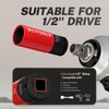 BILITOOLS 1/2 inch Drive Impact Lug Nut Socket Set, Metric