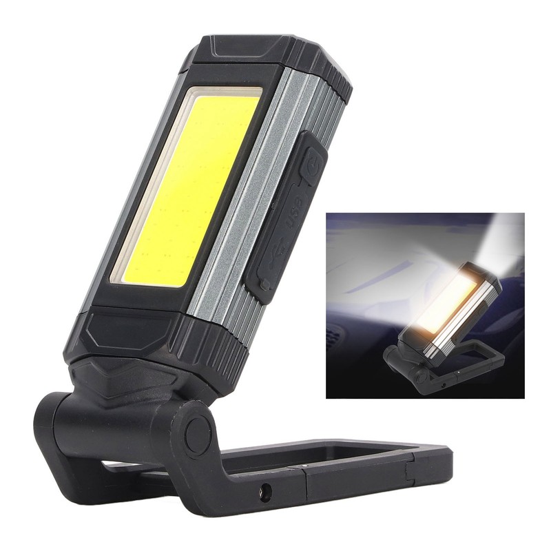 COB Work Light Magnetic USB Rechargeable LED Flashlight Camping Light