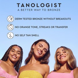 Tanologist Extra Dark Self Tan Drops, Streak-Free Body & Face Tanning Drops, No Fake Tan Smell, For Moisturizer & Lotion, Bronzing Face Tanner, Skincare Ingredients, Vegan, 1.01 fl. oz/30 ml Bottle