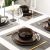 LERATIO Ceramic Dinner Plates Set of 6, 10.5 Inch Reactive