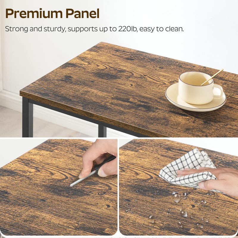 YATINEY 78.7" Long Bar Table, Counter Bar Height Table, High