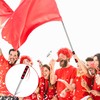Telescopic Flag Pole 2M Stainless Steel Handheld Flag Pole Portable
