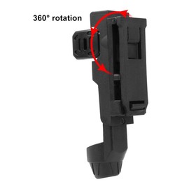 MiOYOOW Baton Holster, 360 Degree Duty Belt Flashlight Holder Telescopic Baton Holder for 0.98"~ 1.14" Baton