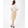 TO186 Cute Stylish Women's Ribbon Apron Beige, beige