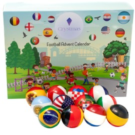 12-Day Football Advent Calendar 2024 - International Flag Stress Balls & Fun Quiz - World Cup Advent Calendar - Boys Advent Calendar - Girls Advent Calendar