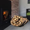 Curved Firewood Rack Firewood Holder: Heavy Duty Curved Wood Rack