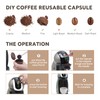 6pcs Dolce Gusto Pods Refillable,Reusable Coffee Capsule Filters for Dolce
