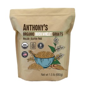 Anthony's Anthony's Organic Hulled Buckwheat Groats, 1.5lb, Gluten Free, Non GMO
