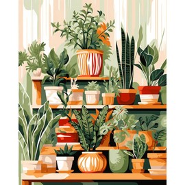 YALKIN Paint by Number for Adult Kits, DIY Oil Acrylic Painting Kits for Adults Beginners on Canvas for Home Wall Decor Gifts 16x20 inch/40X50CM (No Frame)