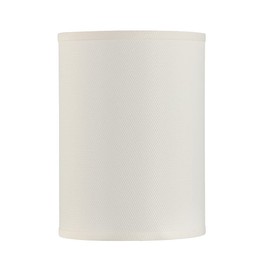 Aspen Creative 31405 Contemporary Drum (Cylinder) Shaped Spider Construction Lamp Shade in Off White Linen, 8" wide (8" x 8" x 11")