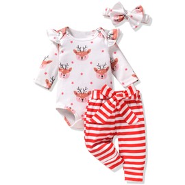 Aalizzwell 3-6 Months Girl Christmas Clothes