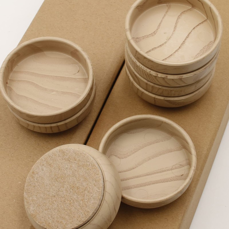 Felt Floor Cups 60mm/ 2.4 Inch Round Furniture Felt Castors